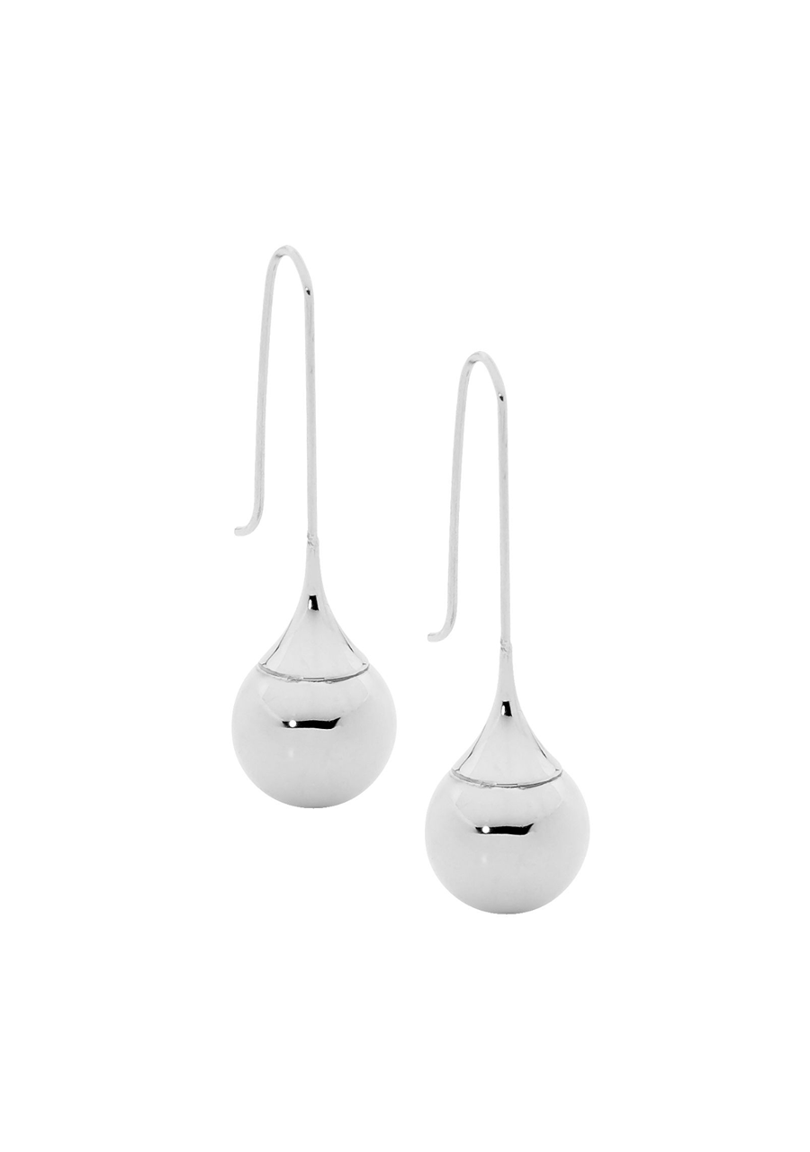 Ellani Stainless Steel Long Drop Hook Earrings