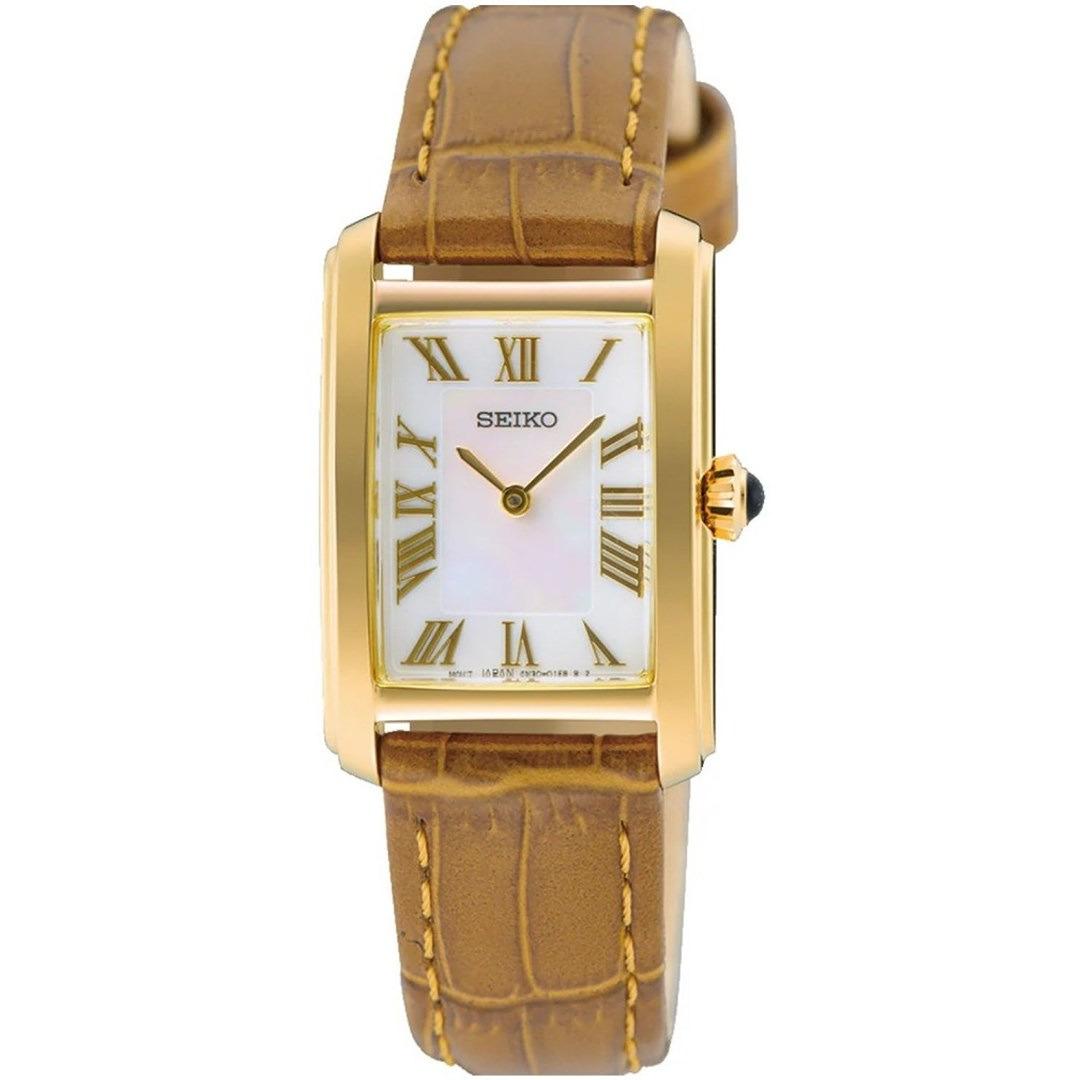 Seiko Ladies Conceptual Watch with Leather Strap