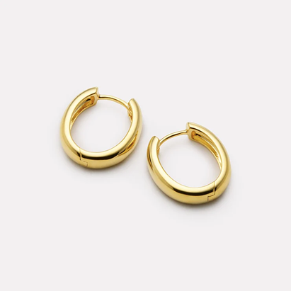 Najo Gold Plated Lumière Hoop Earrings