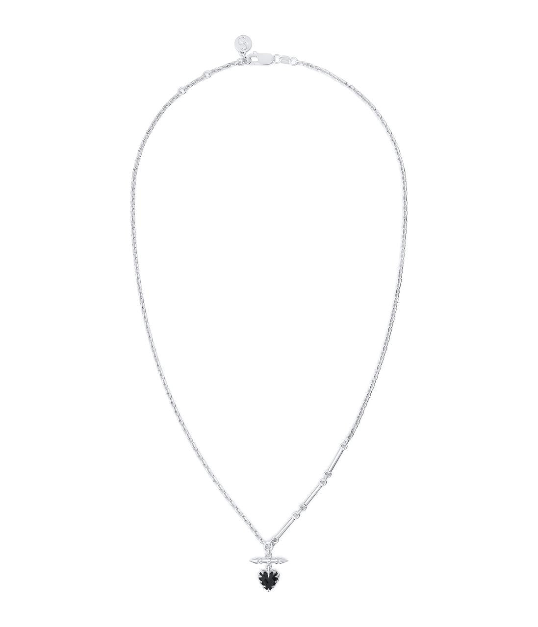 Stolen Girlfriends Club Sterling Silver Love Claw Fob Onyx Necklace