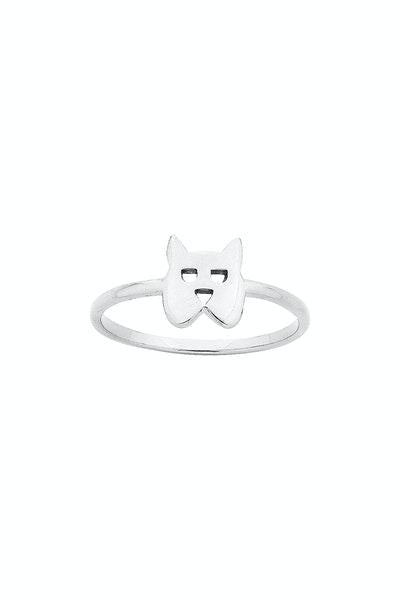Karen Walker Sterling Silver Dog Ring