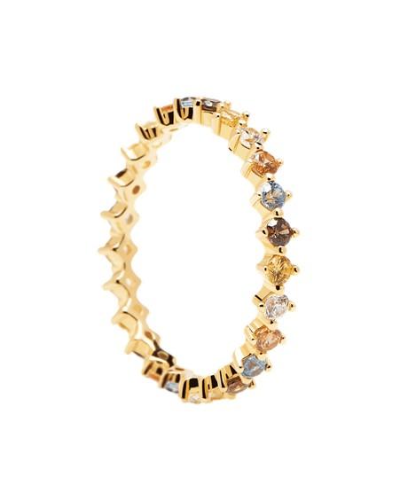 PD Paola 18ct Gold Plated Atelier Papillon Ring Size 14/N