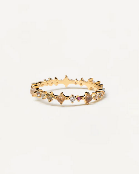 PD Paola 18ct Gold Plated Atelier Papillon Ring Size 14/N