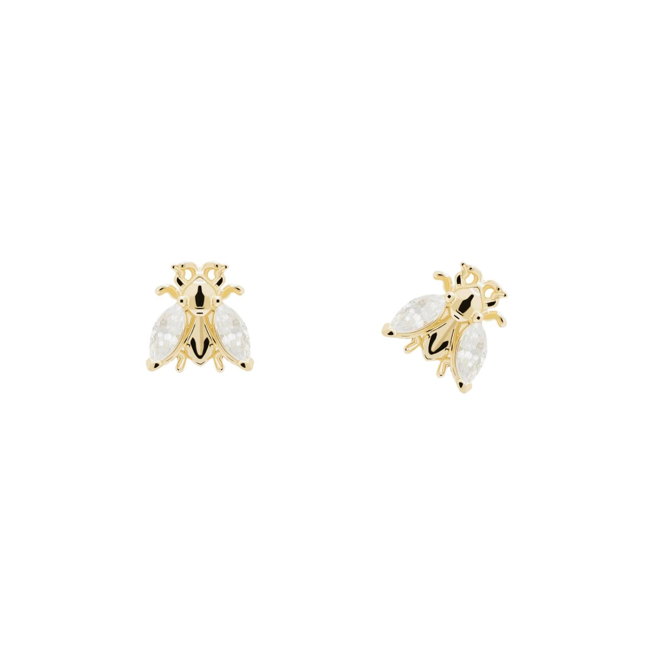 PD Paola 18ct Gold Plated Zaza Buzz Earrings