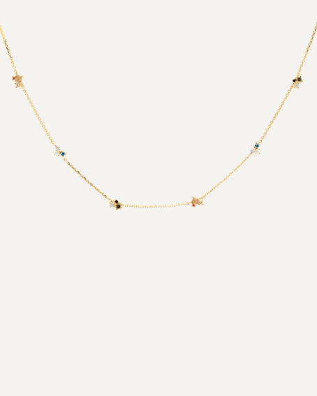 PD Paola 18ct Gold Plated Atelier La Palette Necklace 55cm
