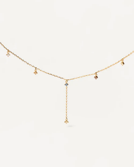 PD Paola 18ct Gold Plated Five Mana Necklace 55cm