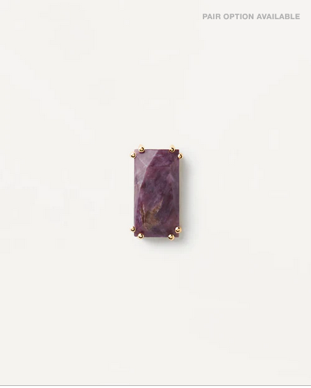 PD Paola 18ct Yellow Gold Plated Maiko Charoite Earrings