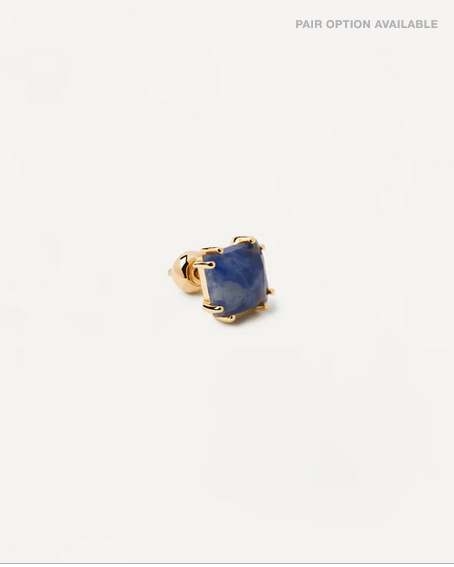 PD Paola 18ct Yellow Gold Plated Suki Sodalite Earrings