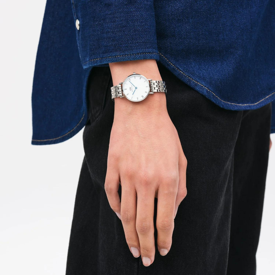 Daniel Wellington Petite Roman Numeral 5-Link Watch dw00100685
