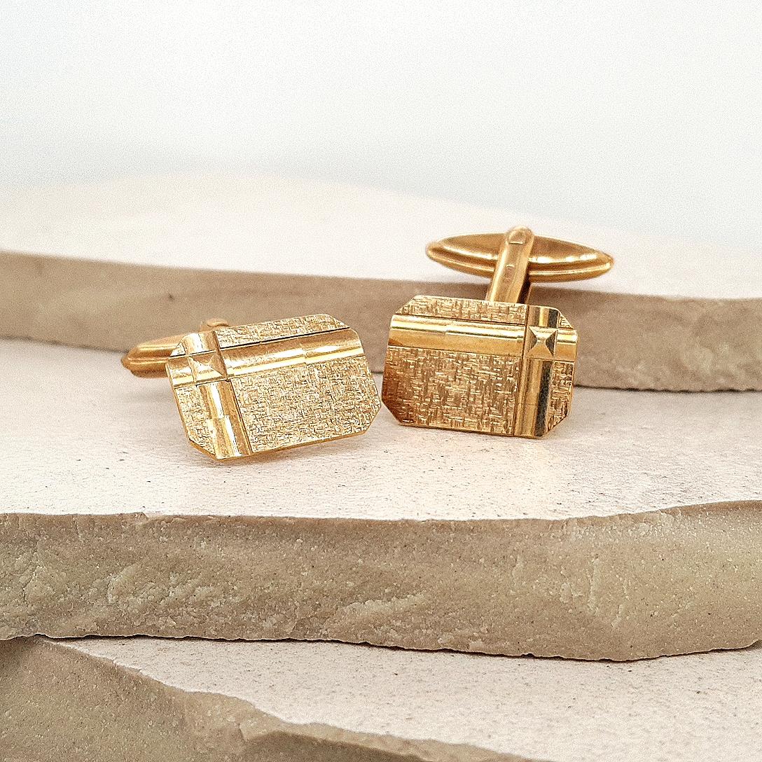 Estate 9ct Yellow Gold Cufflinks