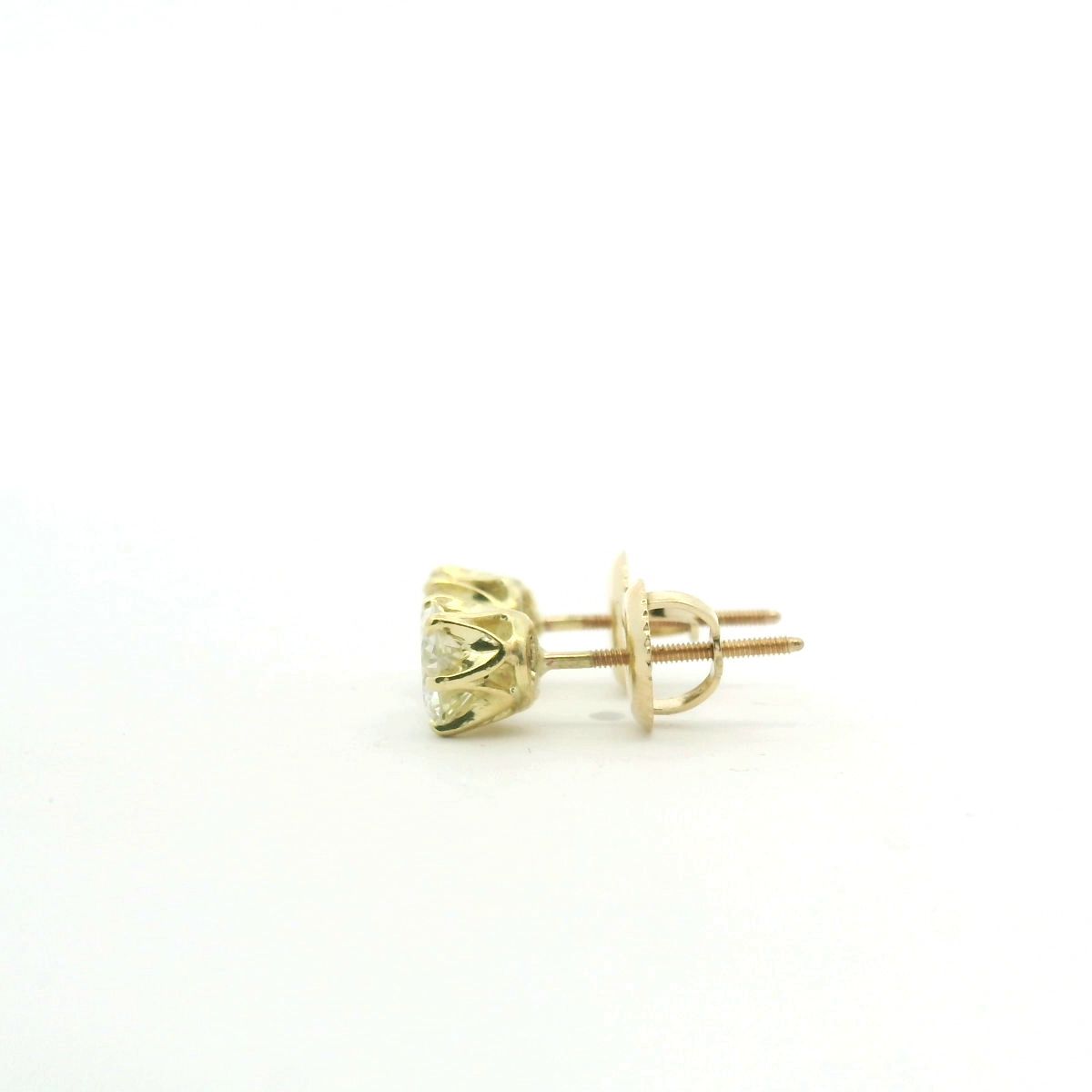 Diamond 14ct Yellow Gold 1.00ct Stud Earrings