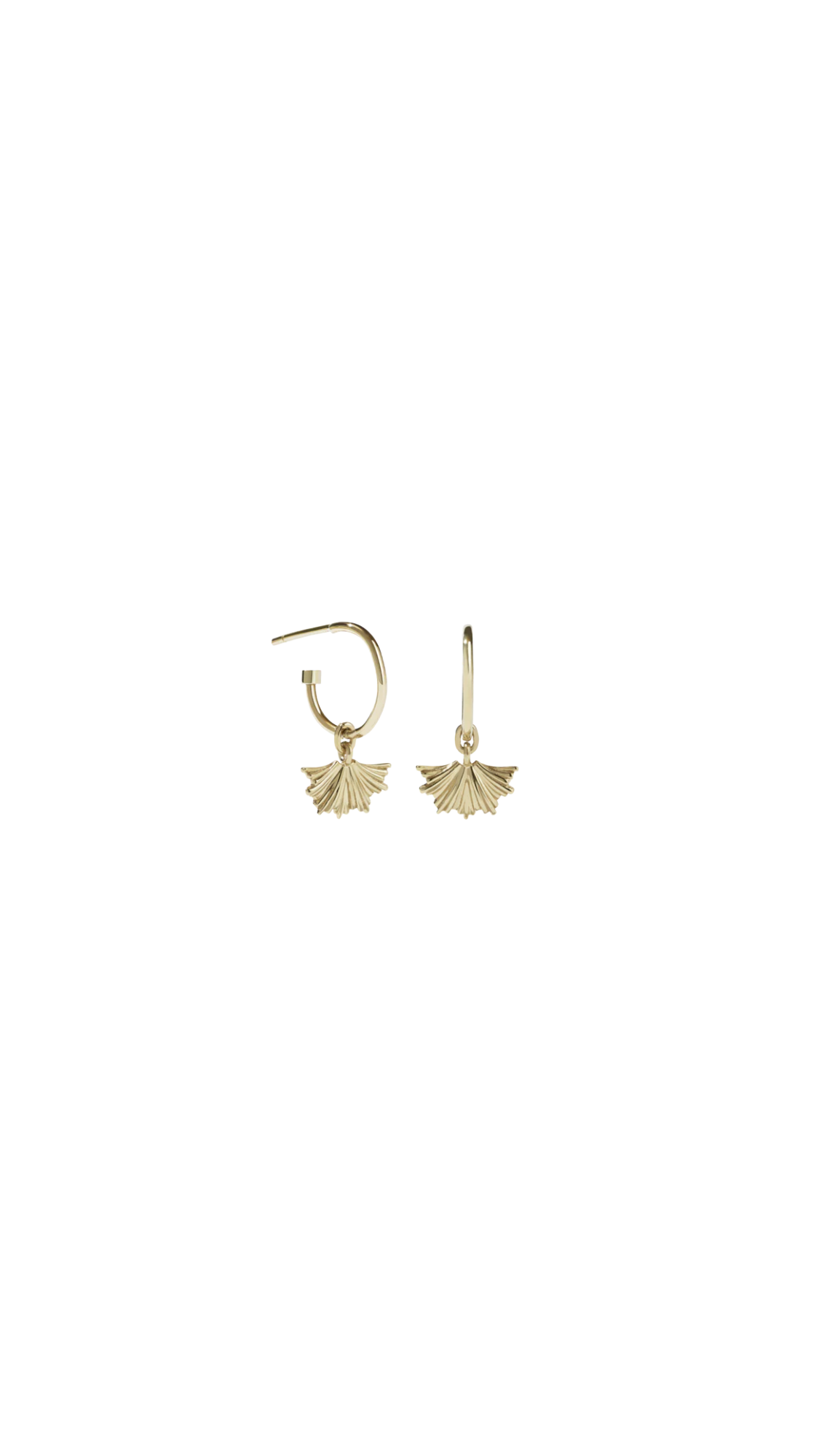 Meadowlark Gold Plated Vita Signature Hoop Earrings