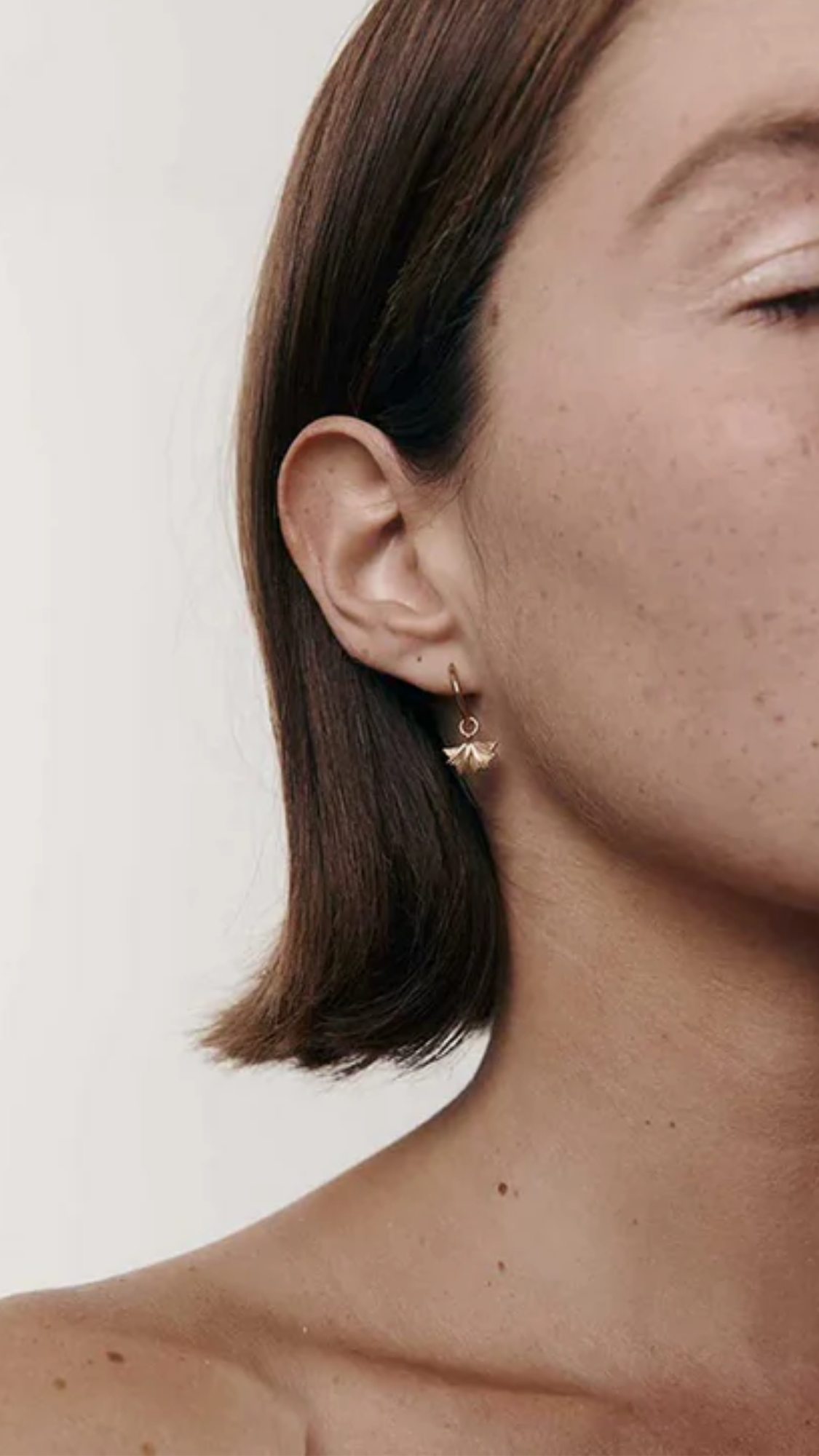 Meadowlark Gold Plated Vita Signature Hoop Earrings