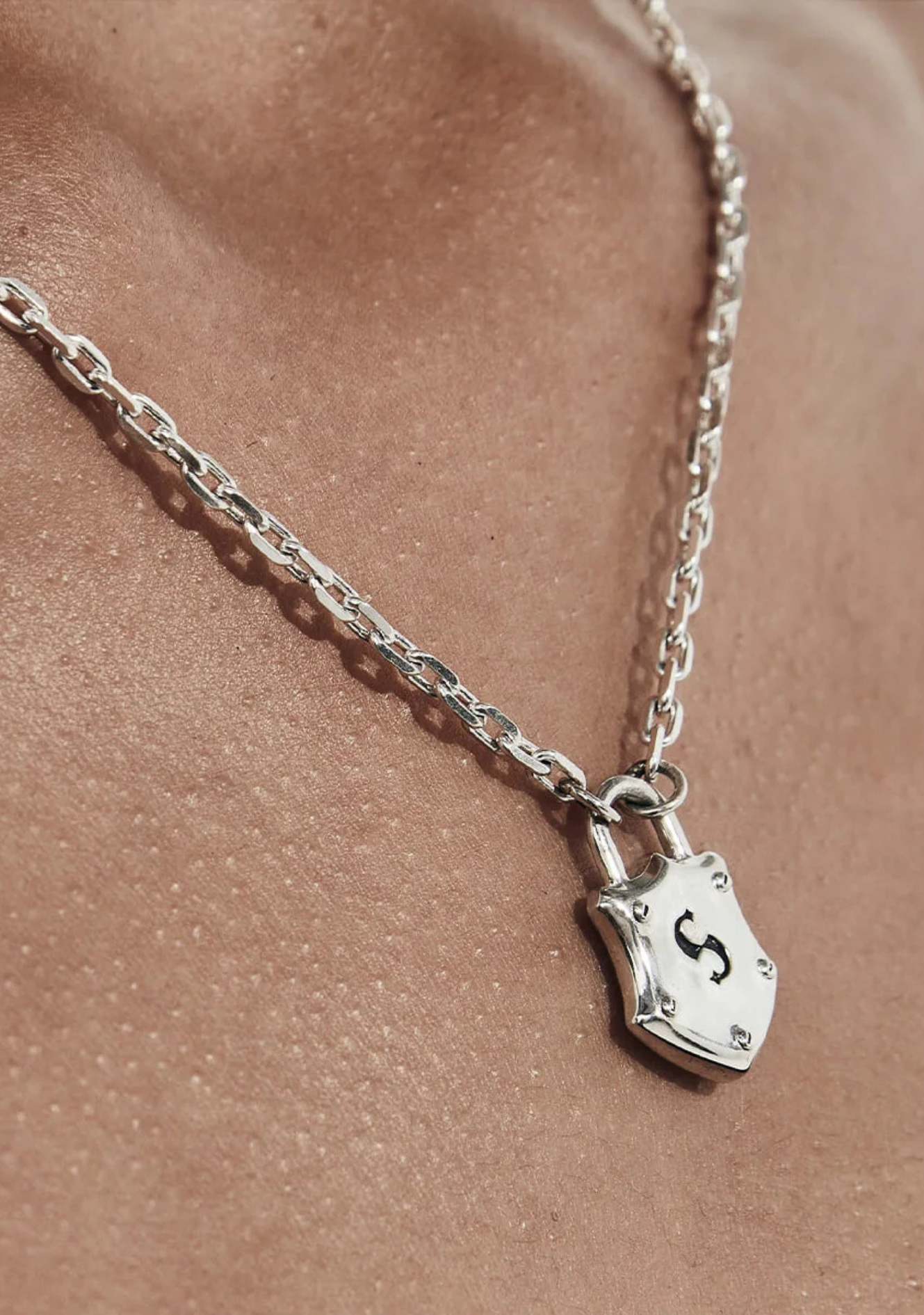 Stolen Girlfriends Club Sterling Silver Shield Necklace