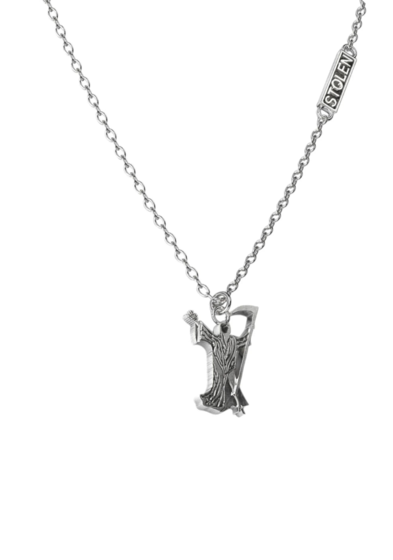 Stolen Girlfriends Club Sterling Silver Grim Reaper Necklace