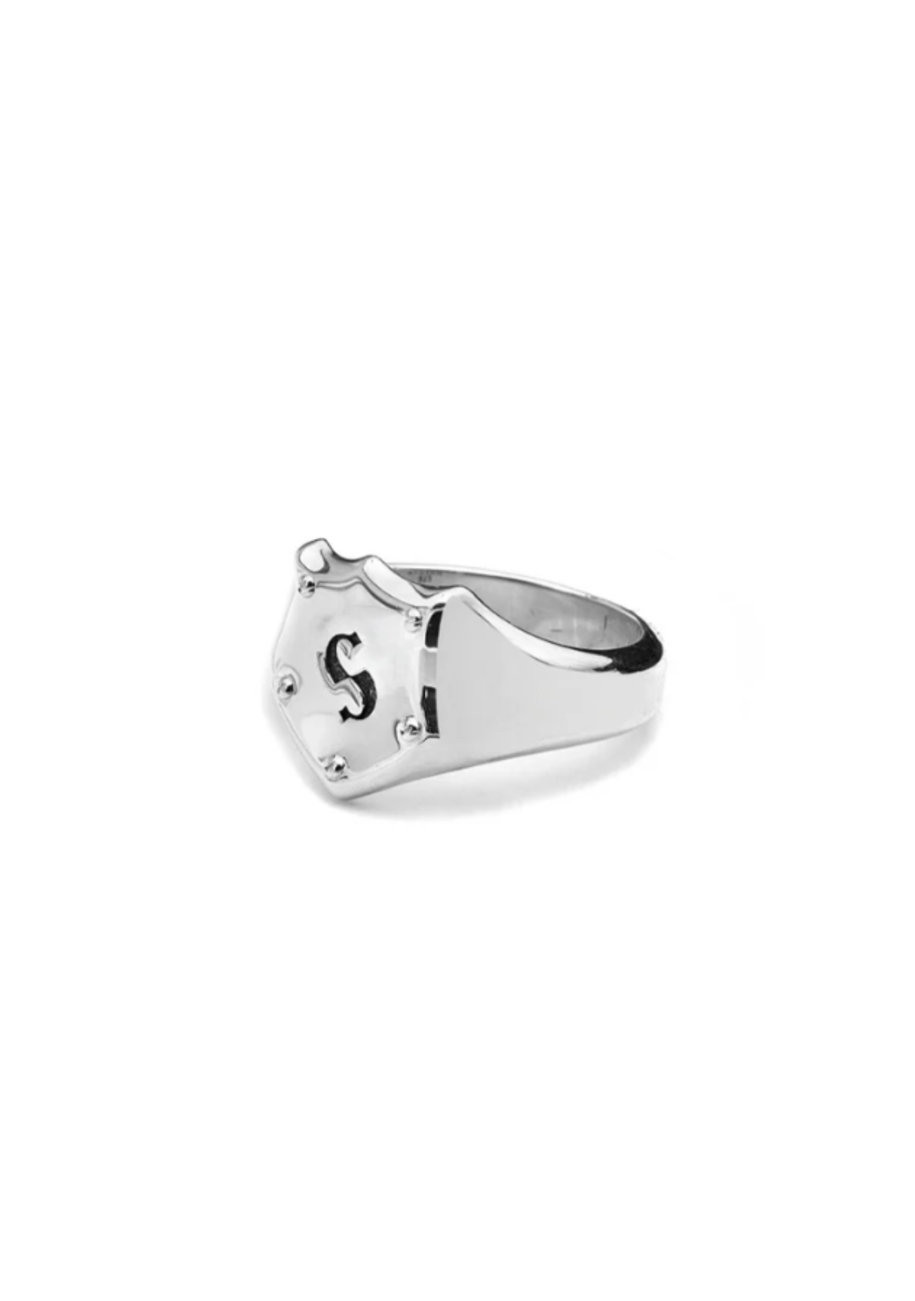 Stolen Girlfriends Club Sterling Silver Shield Signet Ring