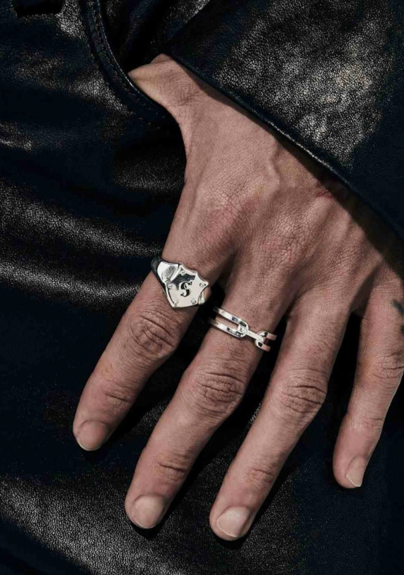 Stolen Girlfriends Club Sterling Silver Shield Signet Ring