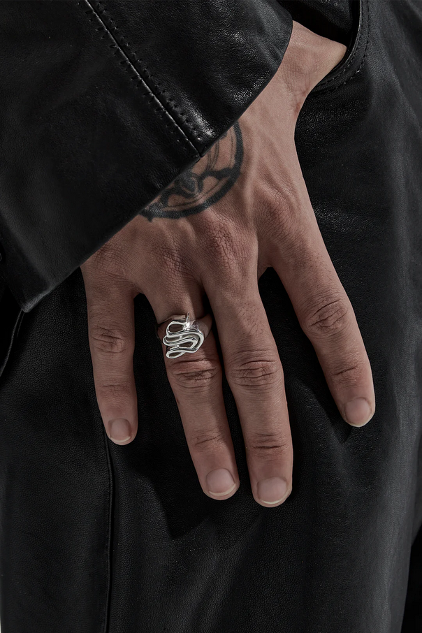 Stolen Girlfriends Club Sterling Silver Old English Signet Ring