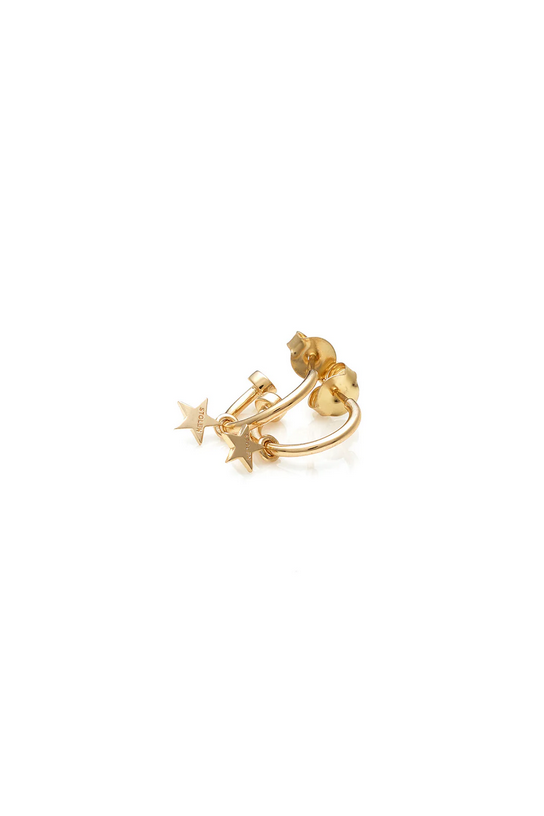 Stolen Girlfriends Club 18ct Yellow Gold Plated Stolen Star Anchor Sleeper Earrings