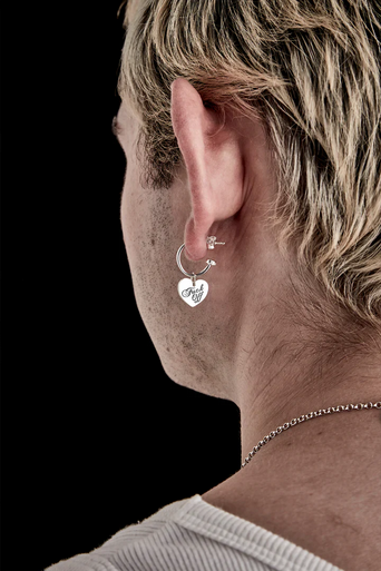 Stolen Girlfriends Club Sterling Silver Warm Welcome Heart Sleeper Earrings