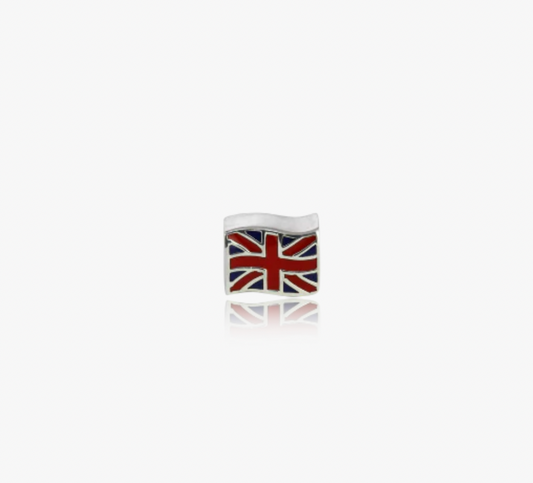 Evolve Sterling Silver and Enamel UK Flag charm (United)