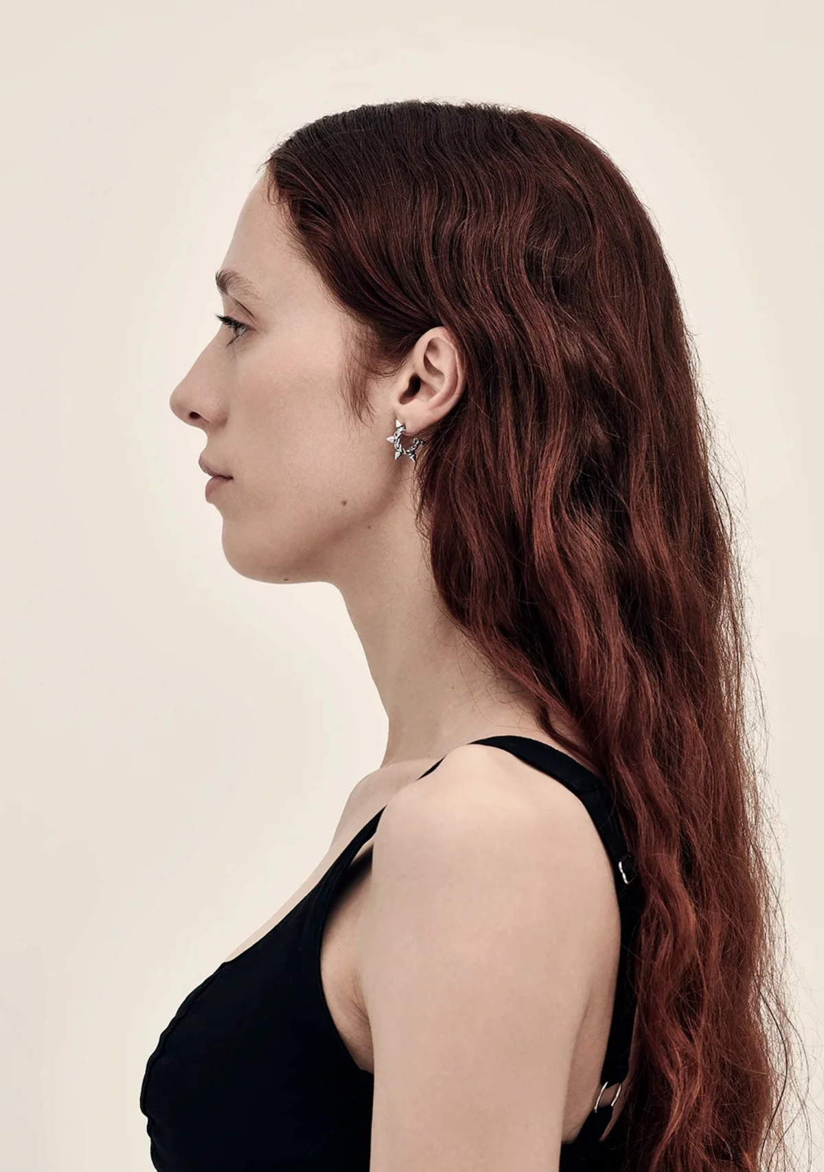 Stolen Girlfriends Club Sterling Silver Spiked Hoop Earrings