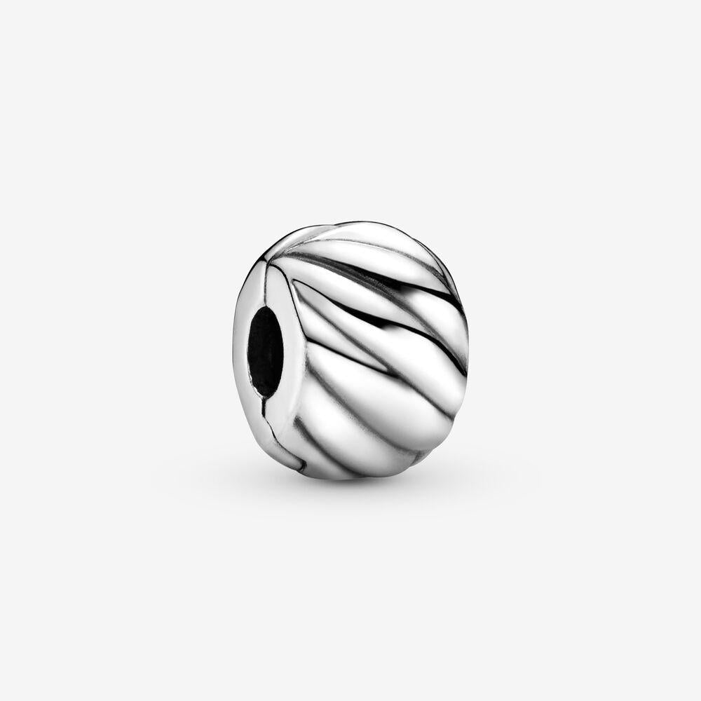 Pandora Sterling Silver Feathered Clip 791752