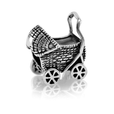 Evolve Sterling Silver Pram (New Baby) Charm