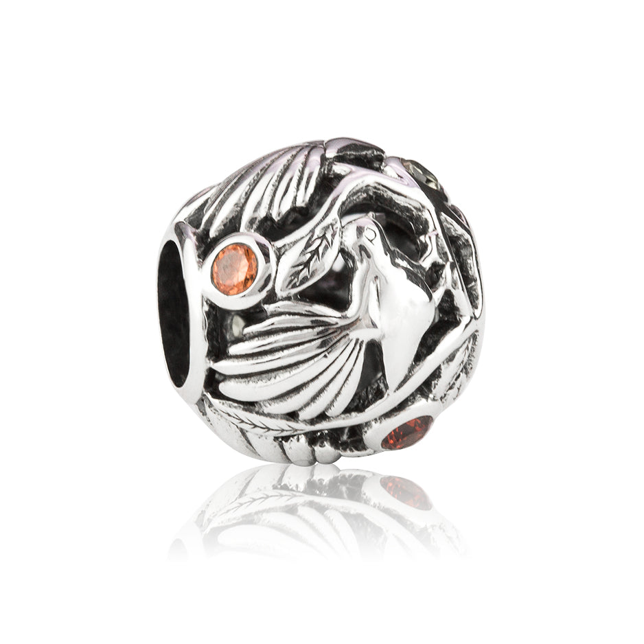 Evolve Sterling Silver Native Fantail (Guardian) Charm