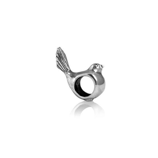 Evolve Silver Fantail Bead Charm