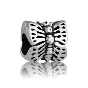 Evolve Sterling Silver Monarch Butterfly Charm