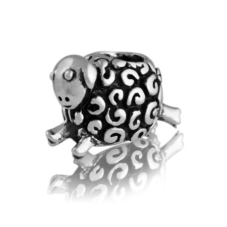 Evolve Sterling Silver Woolly Sheep Charm