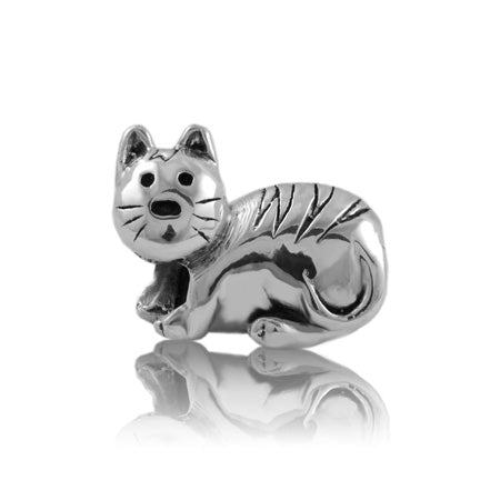 Evolve Silver Kitty Cat Charm