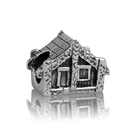 Evolve Silver Whare (Meeting House) Charm