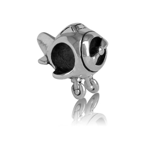 Evolve Stg silver Aeroplane Charm