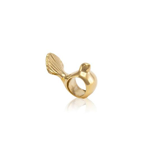 Special Order - Evolve 9ct Yellow Gold Fantail (Pīwakawaka) Charm