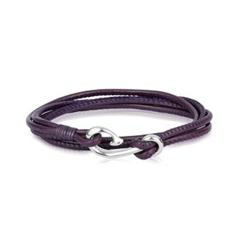 Evolve Mulberry Leather Travel Wrap Bracelet