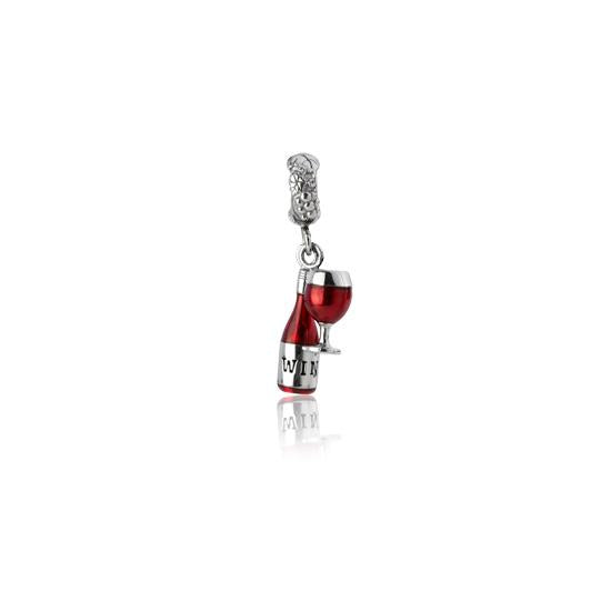 Evolve Silver NZ Wine (Celebration) Hanging Charm