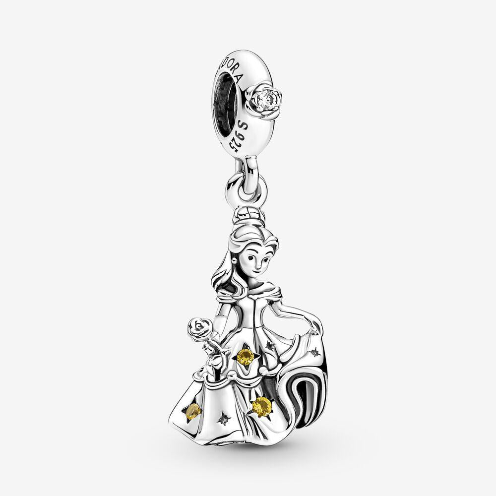 Pandora Sterling Silver Disney Beauty and the Beast Dancing Belle Dangle Charm 790014c01