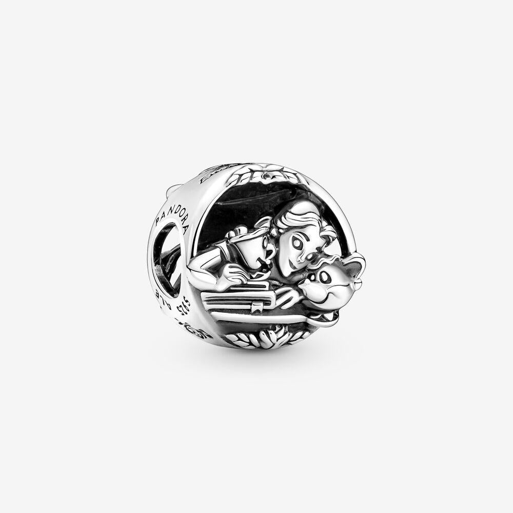Pandora Sterling Silver Disney Beauty and the Beast Belle and Friends Charm 790060c00