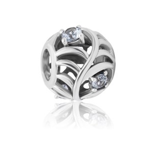 Evolve March (Serenity) Bead CZ Charm