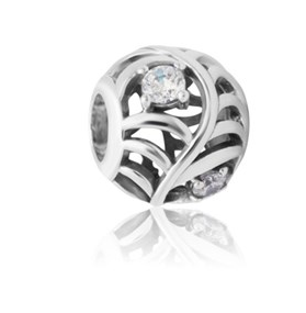 Evolve April (Strength) Bead CZ Charm