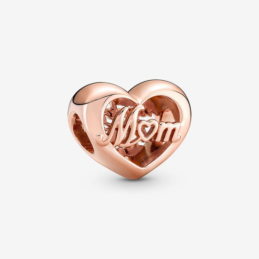 Pandora 14ct Rose Gold Plated Thank You Mum Heart Charm 781451c00