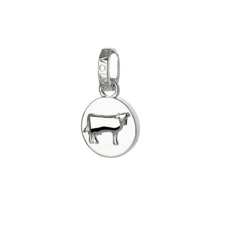 Evolve Sterling Silver Country Collection - Cow (Hardworking) Pendant Charm