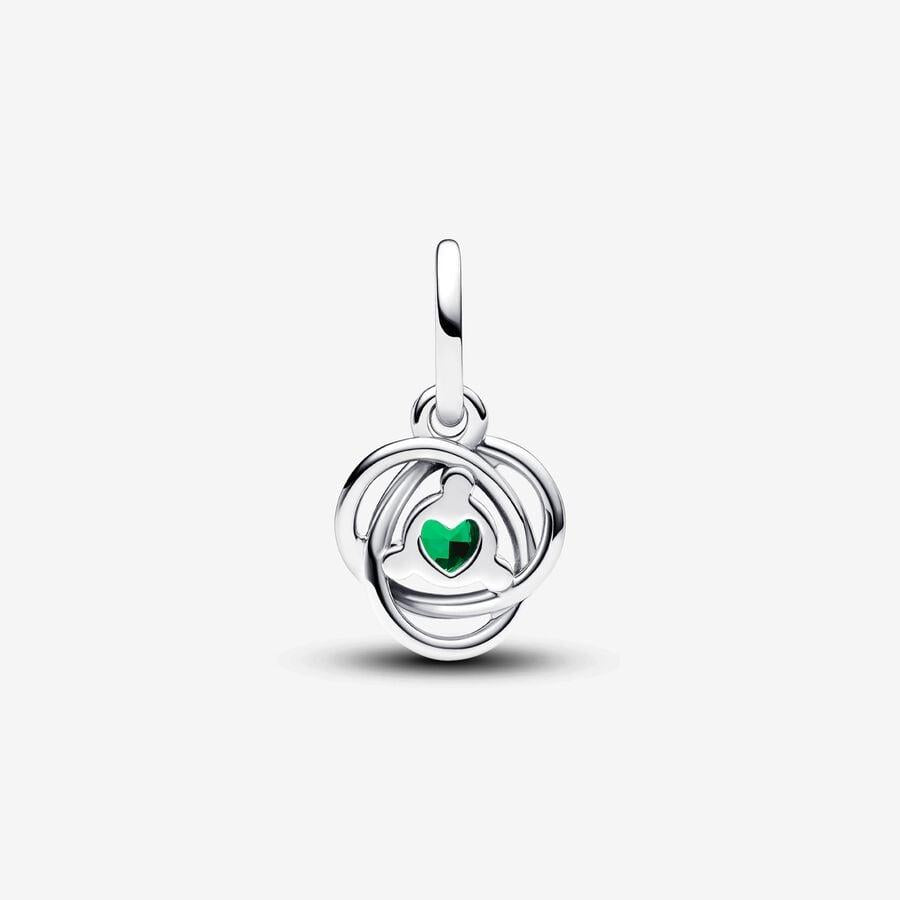 Pandora Sterling Silver May Crystal Birthstone Eternity Circle Dangle Charm