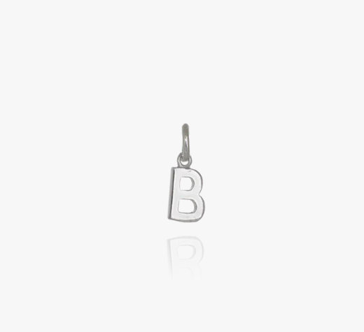 Evolve Sterling Silver Mini Letter 'B' Charm
