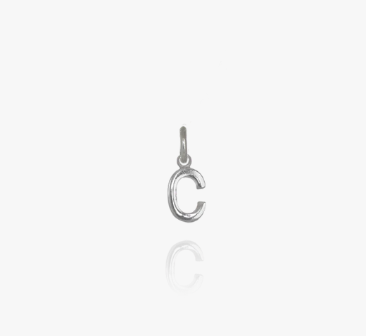 Evolve Sterling Silver Mini Letter 'C' Charm