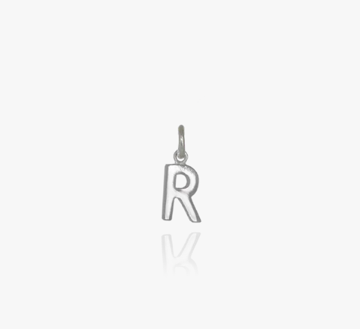 Evolve Sterling Silver Mini Letter 'R' Charm