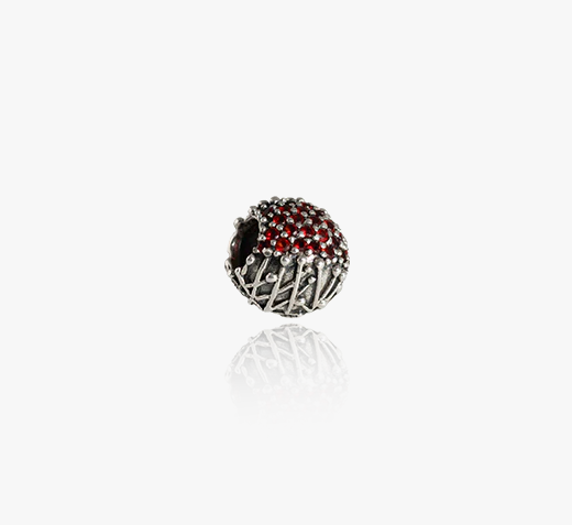 Evolve Sterling Silver NZ Pohutukawa Radiant Charm