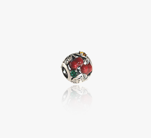 Evolve Sterling Silver Cherries Sweet Charm